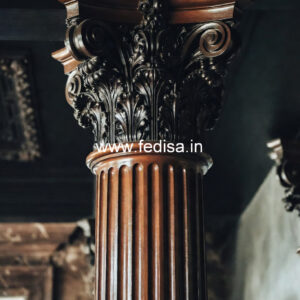 Wooden Pillar Design for Premium Interiors