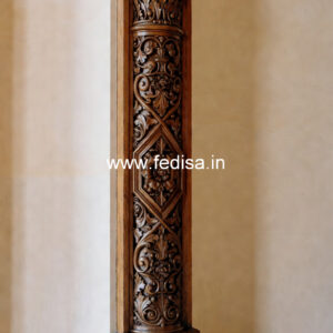 Wooden Pillar Design for Interior Luxury