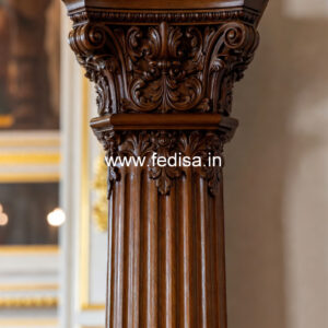 Wooden Pillar Designs That Feel Royal & Classy