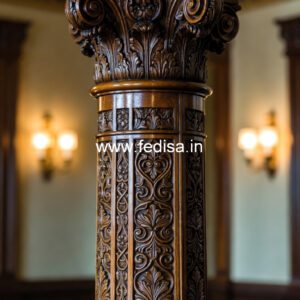 Wooden Pillar Designs for Grand Interiors