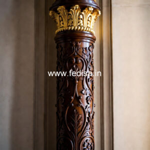 Wooden Pillar Design for Luxury Homes