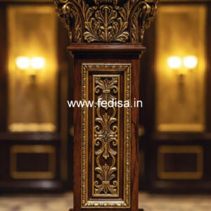 Stylish Wooden Pillar Design for Home Decor
