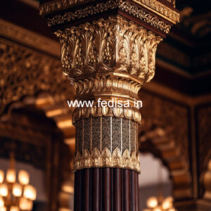 Wooden Pillar Design for Classic Interiors