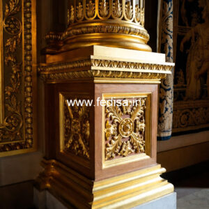 Wooden Pillar Design with Antique Style