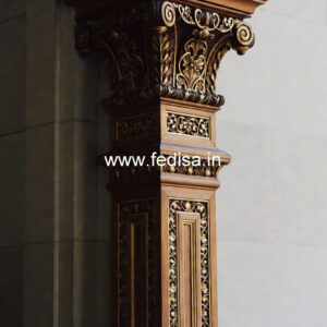 Wooden Pillar Design for Home Decoration
