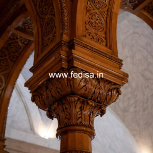 Wooden Pillar Design for Modern Interiors
