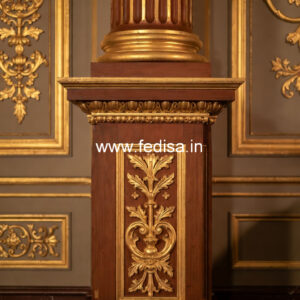 Wooden Pillar Design for Hallway