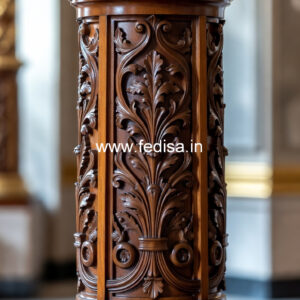 Wooden Pillar Design with Custom Design