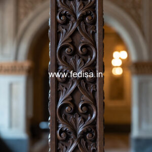 Wooden Pillar Design with Premium Finish