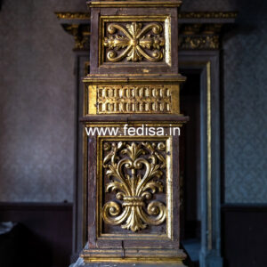 Wooden Pillar Design with Elegant Style