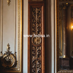 Wooden Pillar Design with Luxury Finish