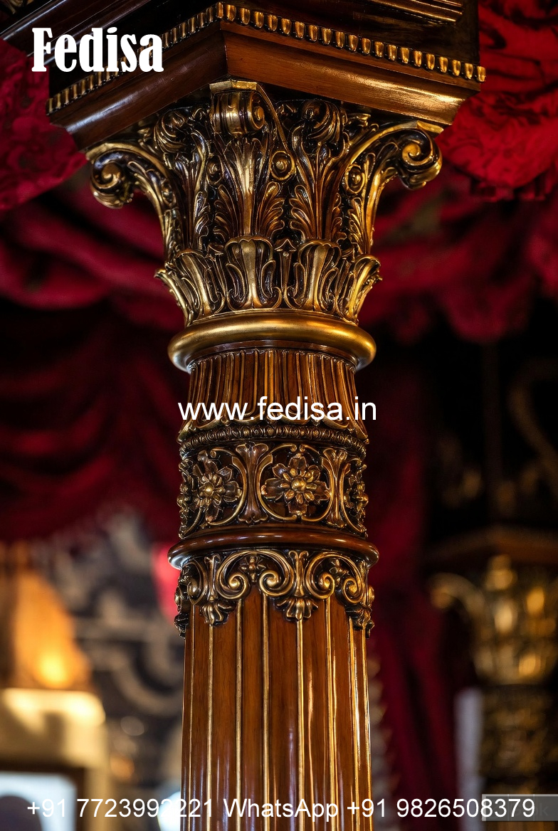 Wooden Pillar Design for Elegant Interiors