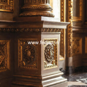 Wooden Pillar Design for Interior Enhancement