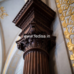 Wooden Pillar Design for Modern Decor