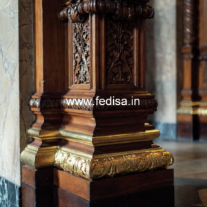 Wooden Pillar Design for Luxury Decoration