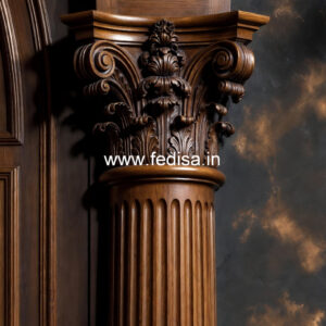Wooden Pillar Design for Premium Interiors