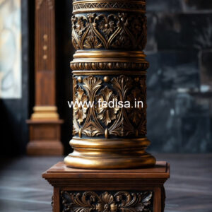 Wooden Pillar Designs for Rich Interiors