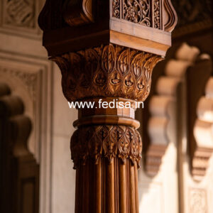 Wooden Pillar Designs for High-End Interiors