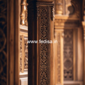 Wooden Pillar Designs That Feel Rich & Elegant