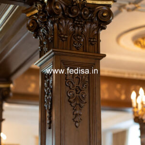 Wooden Pillar Designs That Feel Like Art Pieces