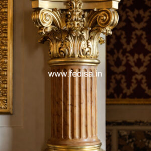 Wooden Pillar Design for Home Entrance