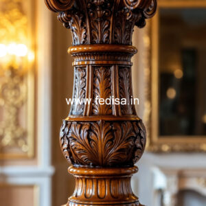 Luxury Wooden Pillar Design for Home