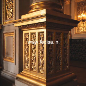 Vintage Wooden Pillar Design for Home
