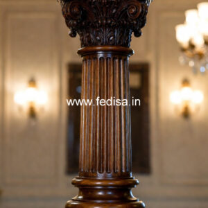 Stylish Wooden Pillar Design for Home Decor