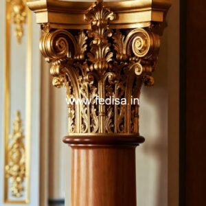 Wooden Pillar Design for Temple Area