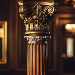 Wooden Pillar Design for Entryway