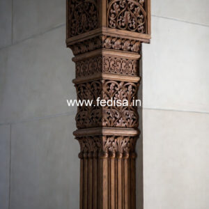 Wooden Pillar Design for Interior Styling