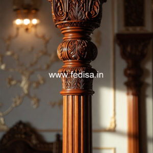 Wooden Pillar Design with Custom Design