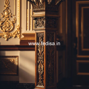 Wooden Pillar Design for Interior Decor