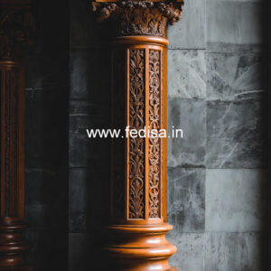 Wooden Pillar Design for Decorative Columns