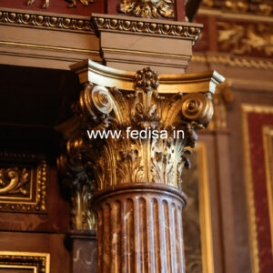 Wooden Pillar Design with Premium Finish