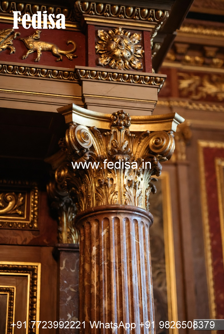 Wooden Pillar Design with Premium Finish