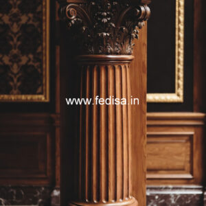 Wooden Pillar Design for Designer Spaces