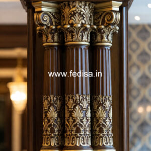 Wooden Pillar Design for Modern Decor