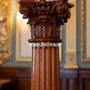Wooden Pillar Design for Luxury Decoration