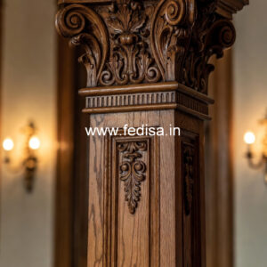 Wooden Pillar Designs for High-End Interiors