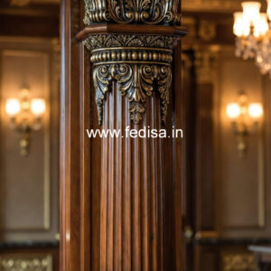 Wooden Pillar Designs for Rich Look