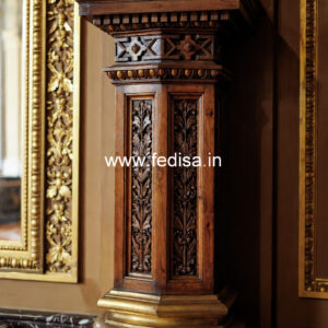 Wooden Pillar Designs That Feel Rich & Elegant