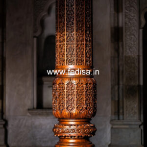 Wooden Pillar Design for Balcony