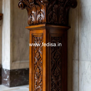 Premium Wooden Pillar Design for Interiors