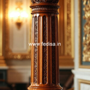 Wooden Pillar Design with Royal Look