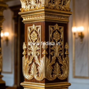 Wooden Pillar Design for Classic Interiors