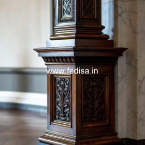 Wooden Pillar Design for Mandir