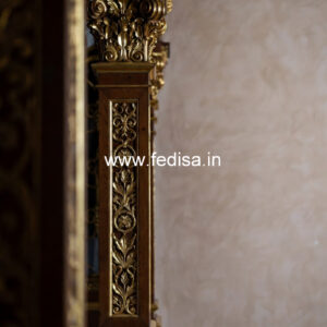 Wooden Pillar Design for Hallway