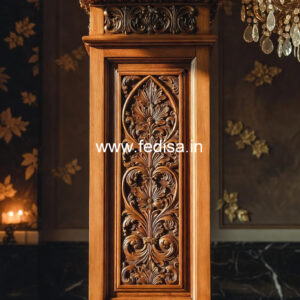 Wooden Pillar Design for Luxury Interior