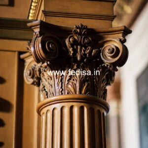 Wooden Pillar Design for Home Architecture